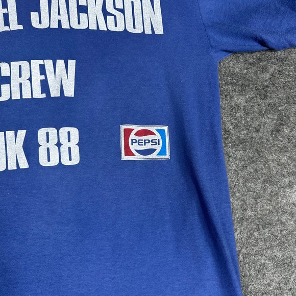 ULTRA RARE Michael Jackson Crew Pepsi Epic Tour T Shirt Mens XL Vintage 1988 - Picture 12 of 16